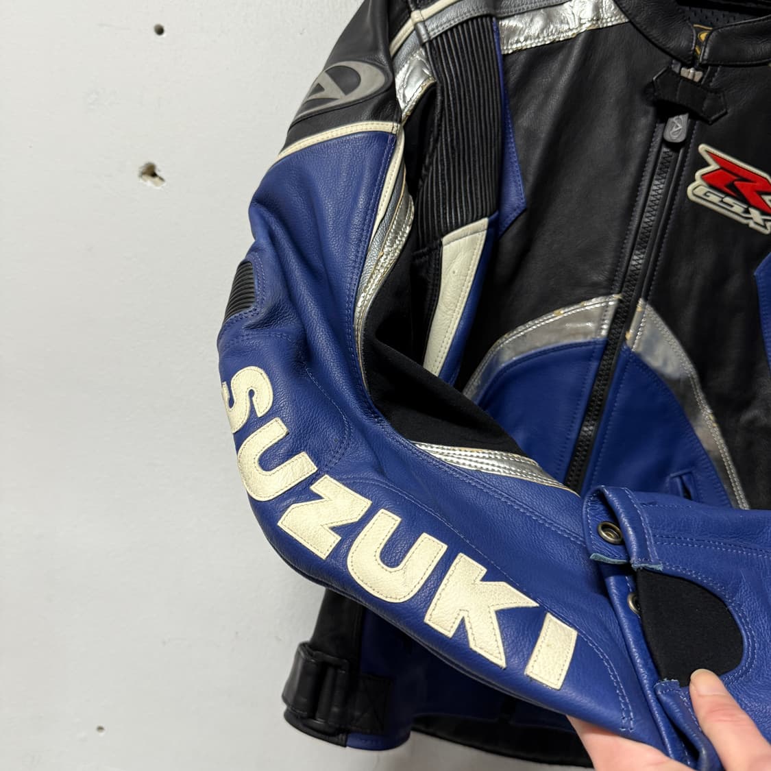 AGV x SUZUKI 소가죽 바이크 자켓 라이딩 기어 상품이미지7