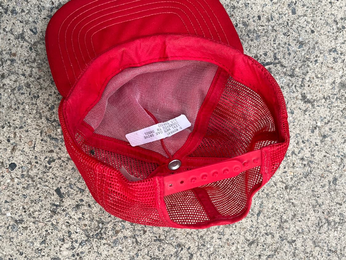 빈티지 레드 트러커햇 매쉬캡 상품이미지4