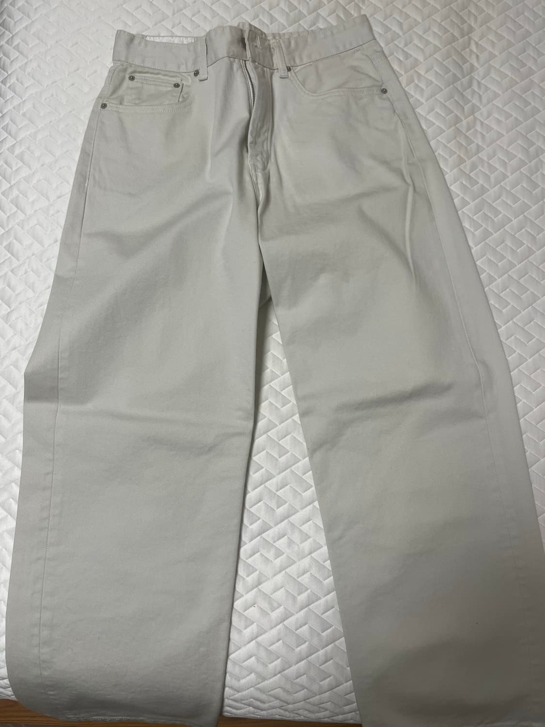 (M) youth wide denim 유스 와이드 데님 라이트그레이 상품이미지1