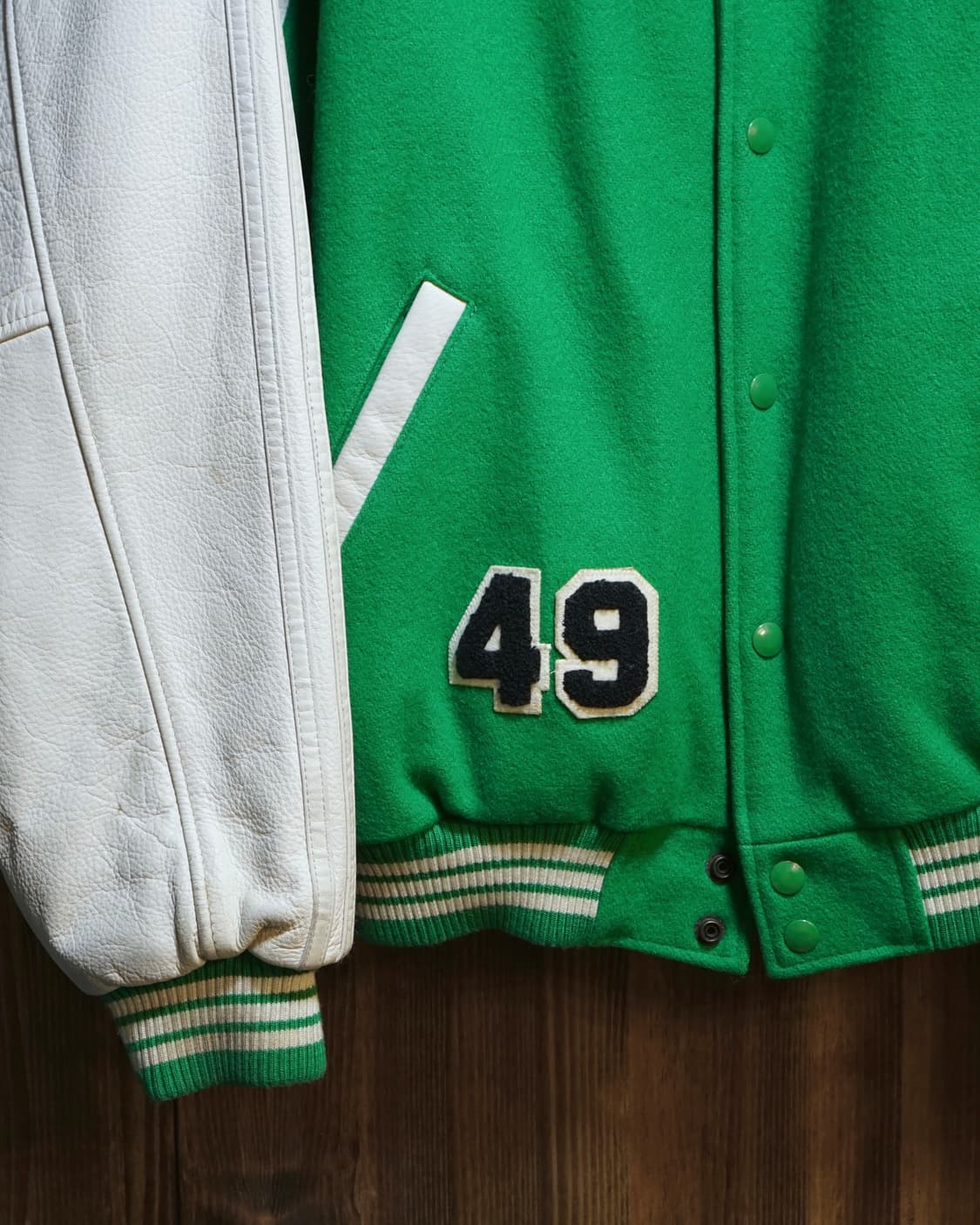 아디다스 캐나다 오리지널 레더 바시티자켓 상품이미지3