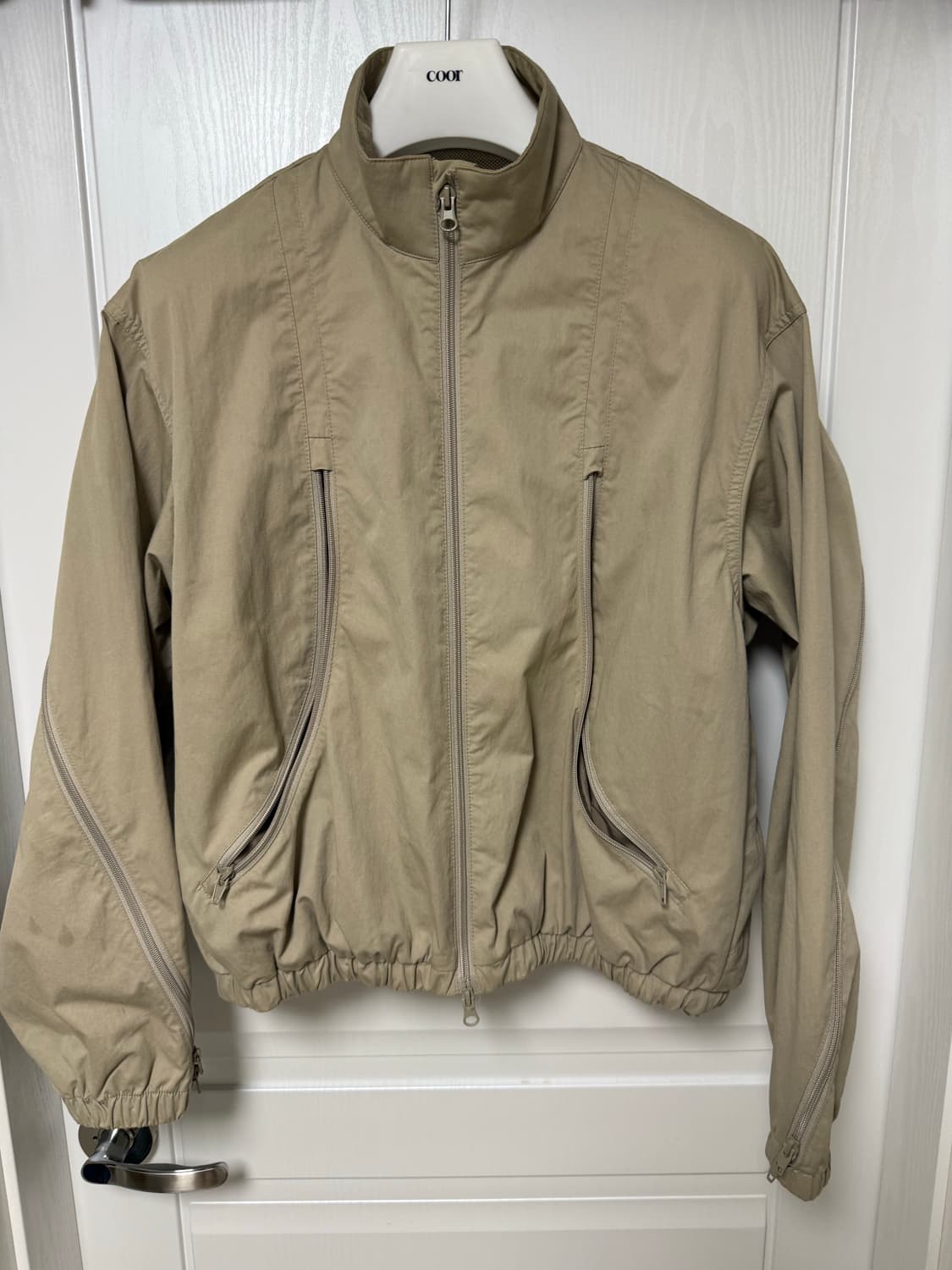 쿠어 바람막이 블루종 자켓 M 베이지 상품이미지1