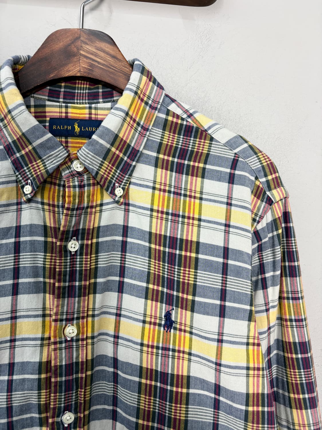 폴로랄프로렌 포니로고 신형 플레이드 체크 셔츠 A3653 상품이미지3