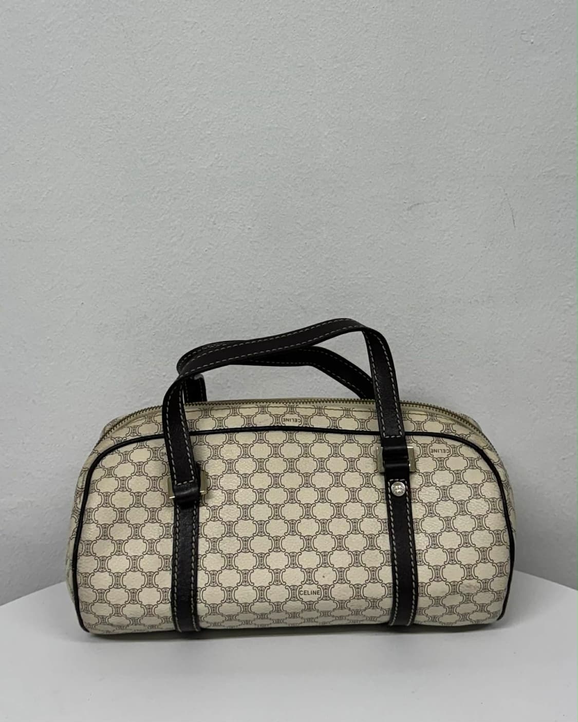 셀린느 빈티지 마카담 블루종 미니 보스톤 토트백 상품이미지4