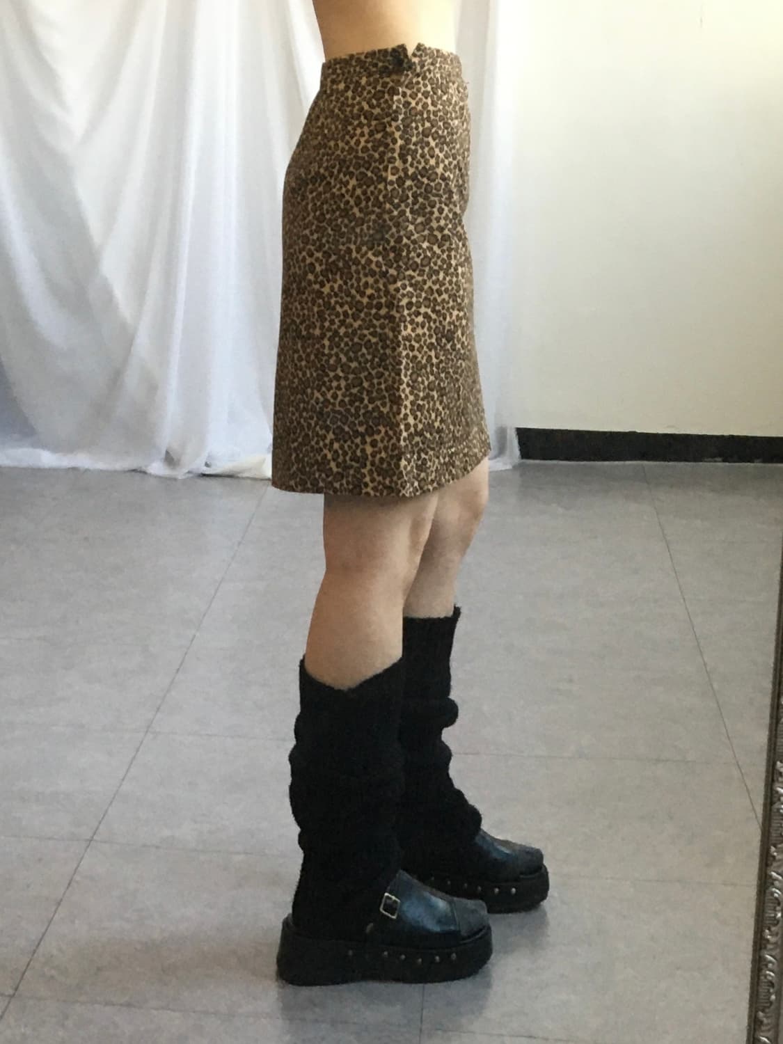 Leopard pattern skirt 상품이미지4