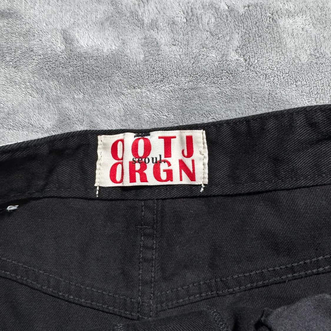 OOTJ 블랙 카고 데님 롱스커트 상품이미지8