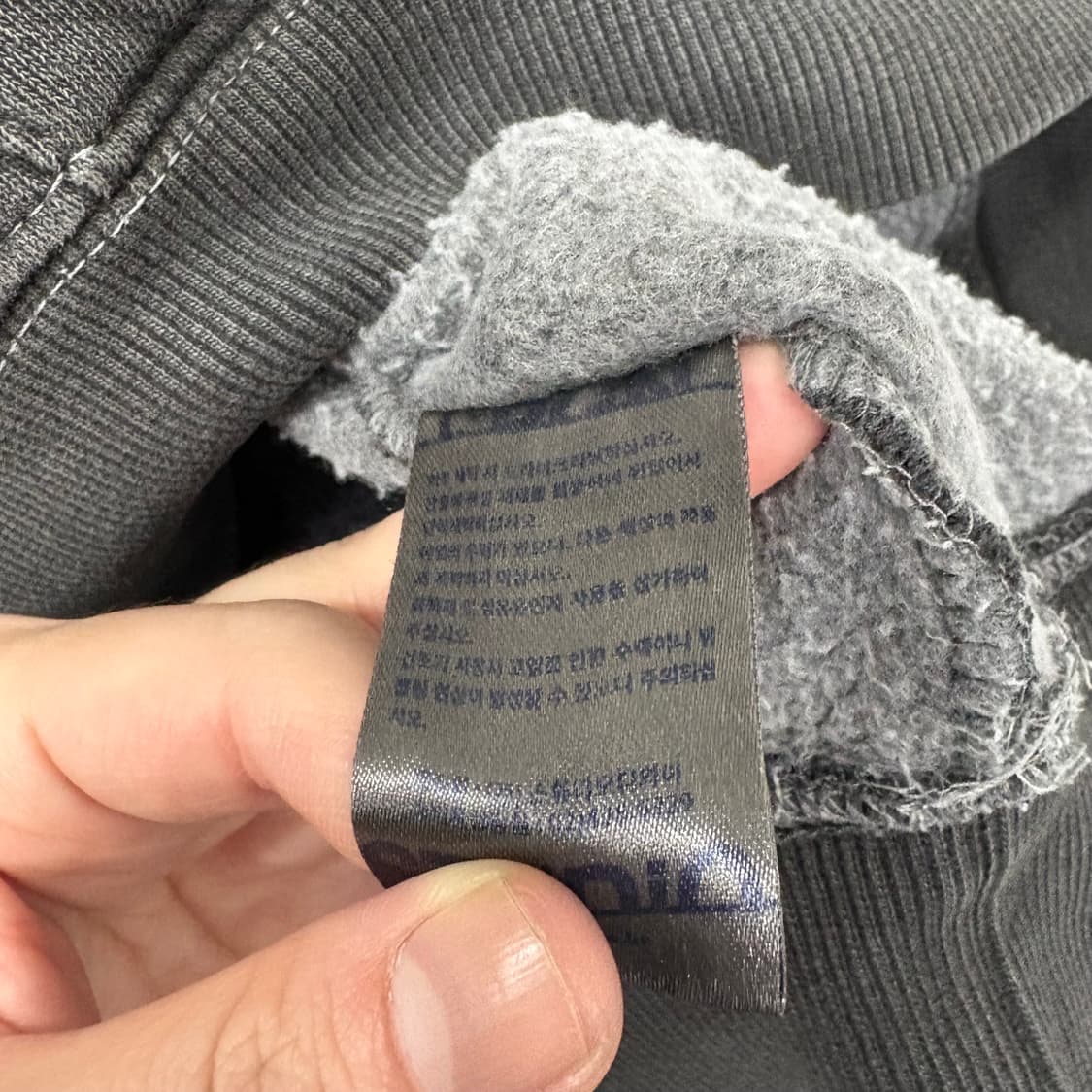 꼼파뇨 TEAM WORK 피그먼트 후드티 상품이미지5