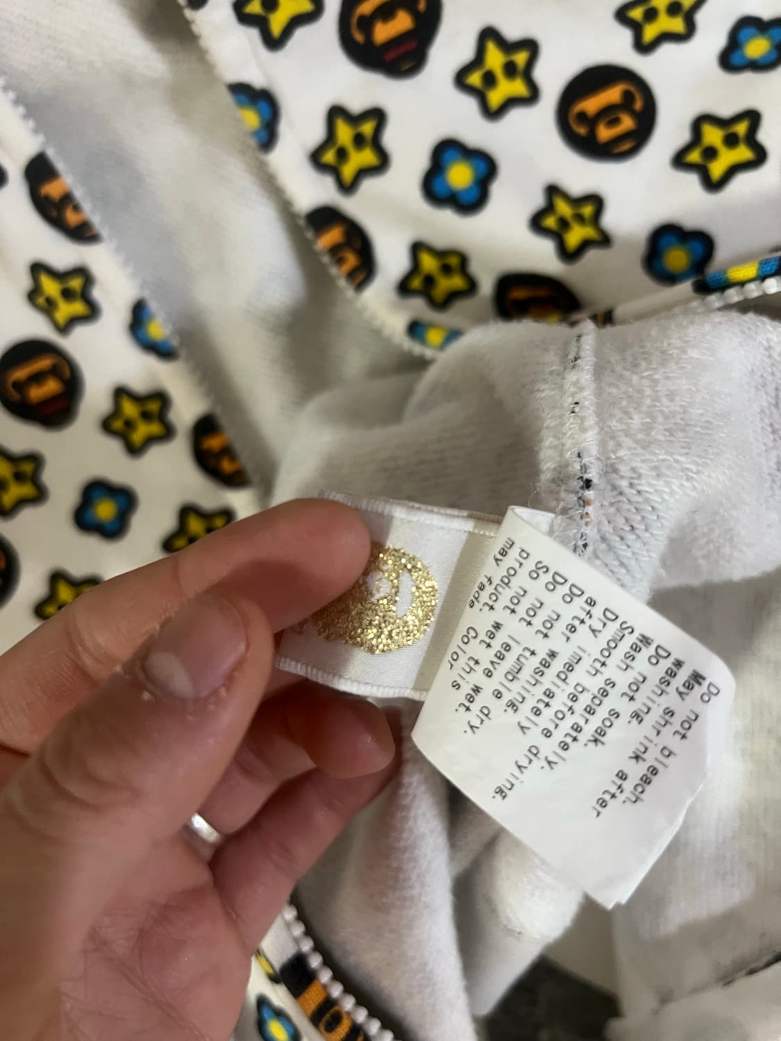 베이프 마일로 모노그램 후드집업 상품이미지7