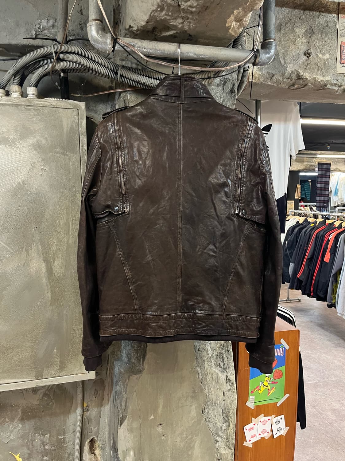 빈티지 분리형 가죽 레더 자켓 브라운  #csz2248 상품이미지2