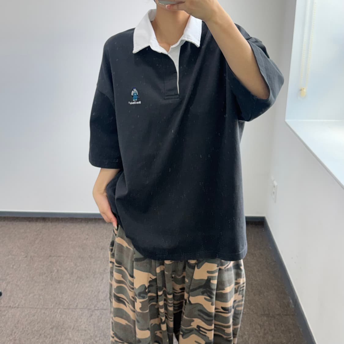Ben Davis 벤데이비스 스몰로고 블랙 카라티 상품이미지1