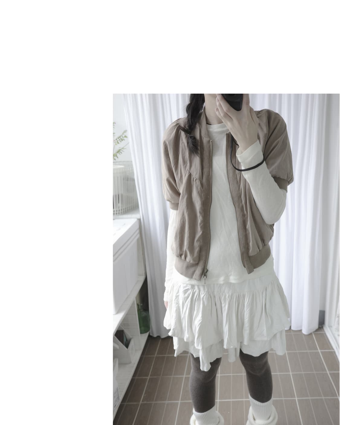 Brown vintage zip-up 상품이미지5