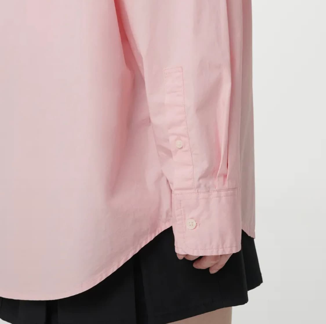 무신사스탠다드우먼 오버사이즈 워시드 포플린 셔츠 상품이미지2