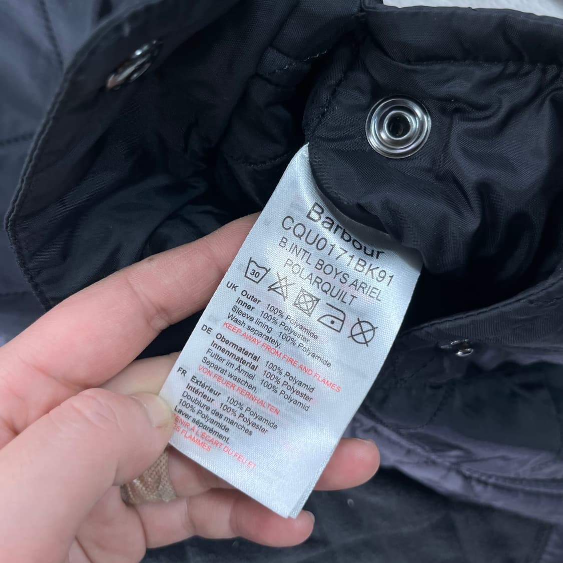 W95 바버 아리엘 퀄팅 자켓 상품이미지5