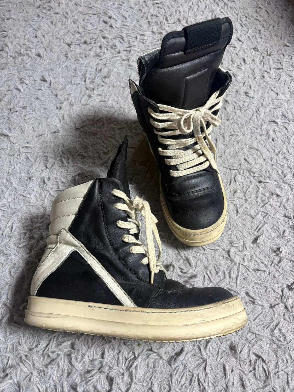 릭오웬스 지오바스켓 모노크롬 신발 36 상품이미지3