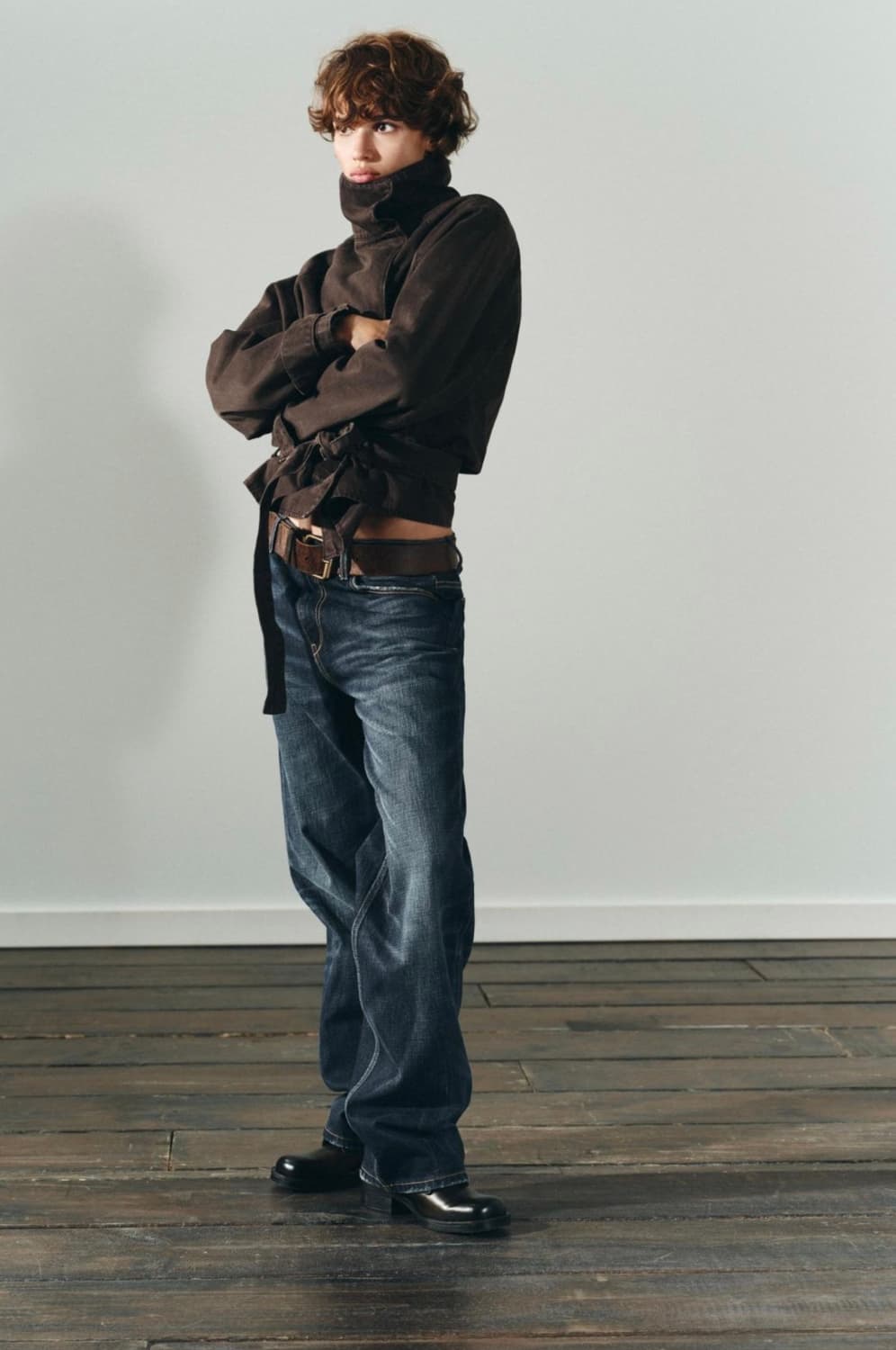 자라 벨트 코튼 자켓 상품이미지4