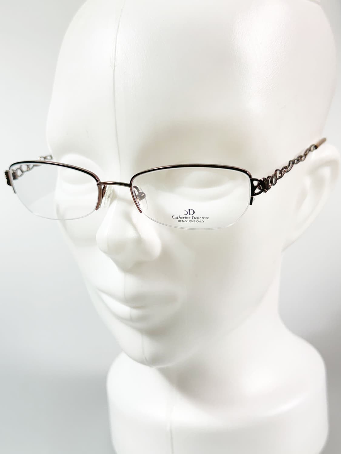 Catherine Deneuve 반무테 스퀘어 메탈 빈티지 안경 상품이미지8