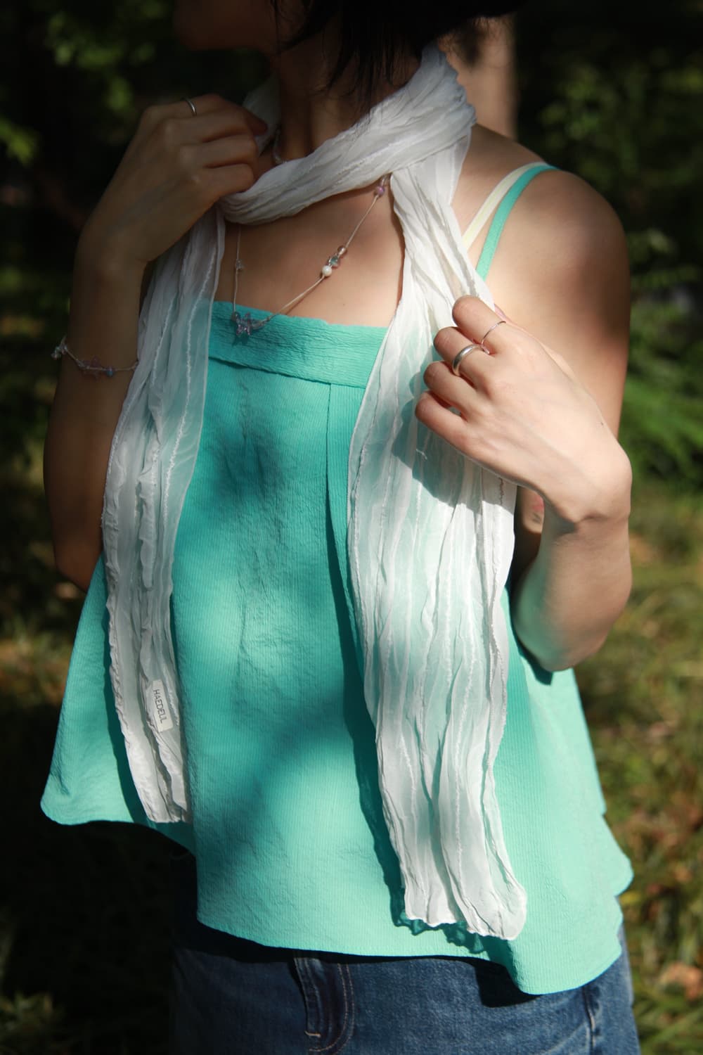 Cloudy White Scarf 상품이미지7