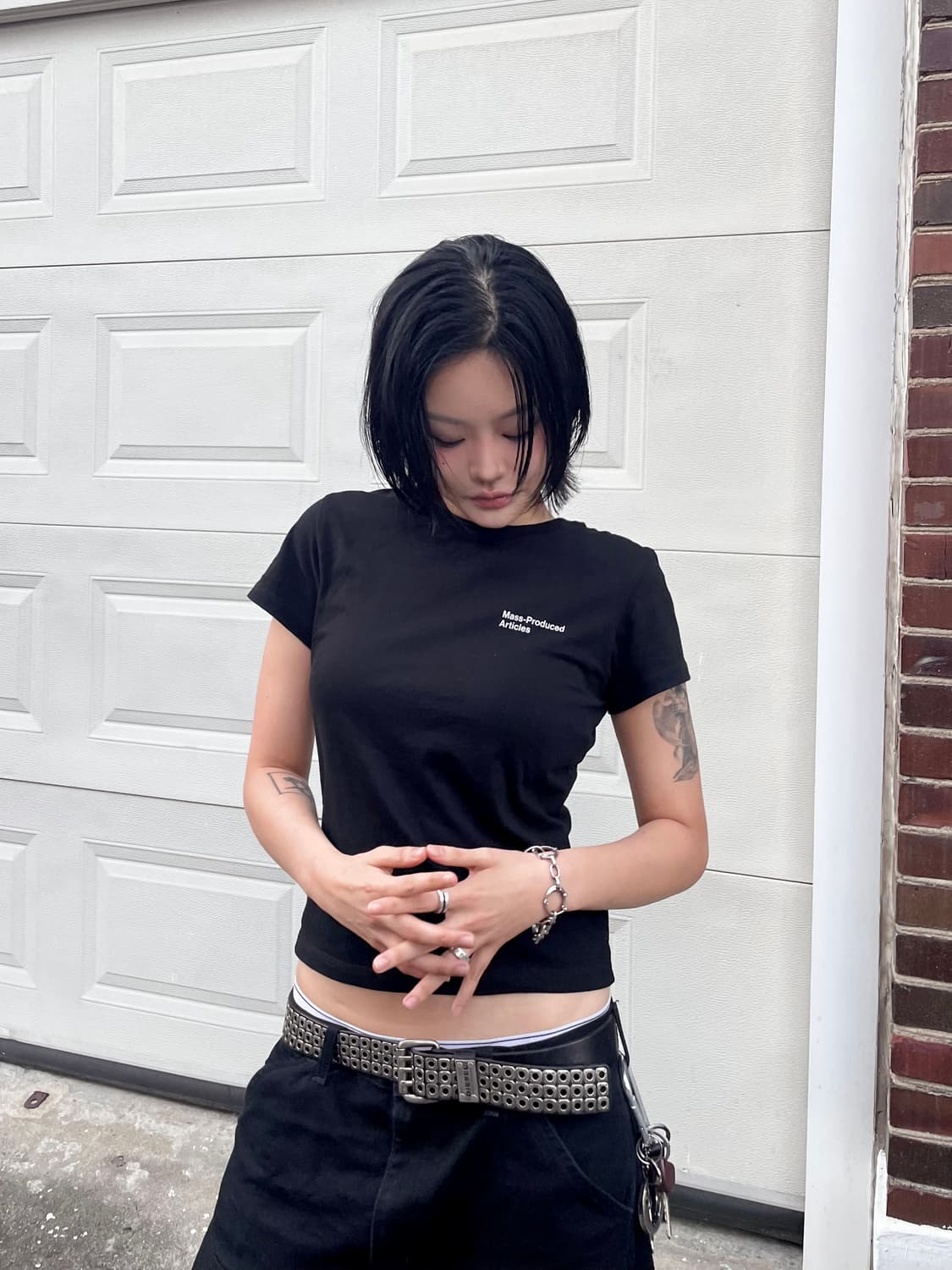 Diesel 디젤 스터드 레더 벨트 상품이미지3