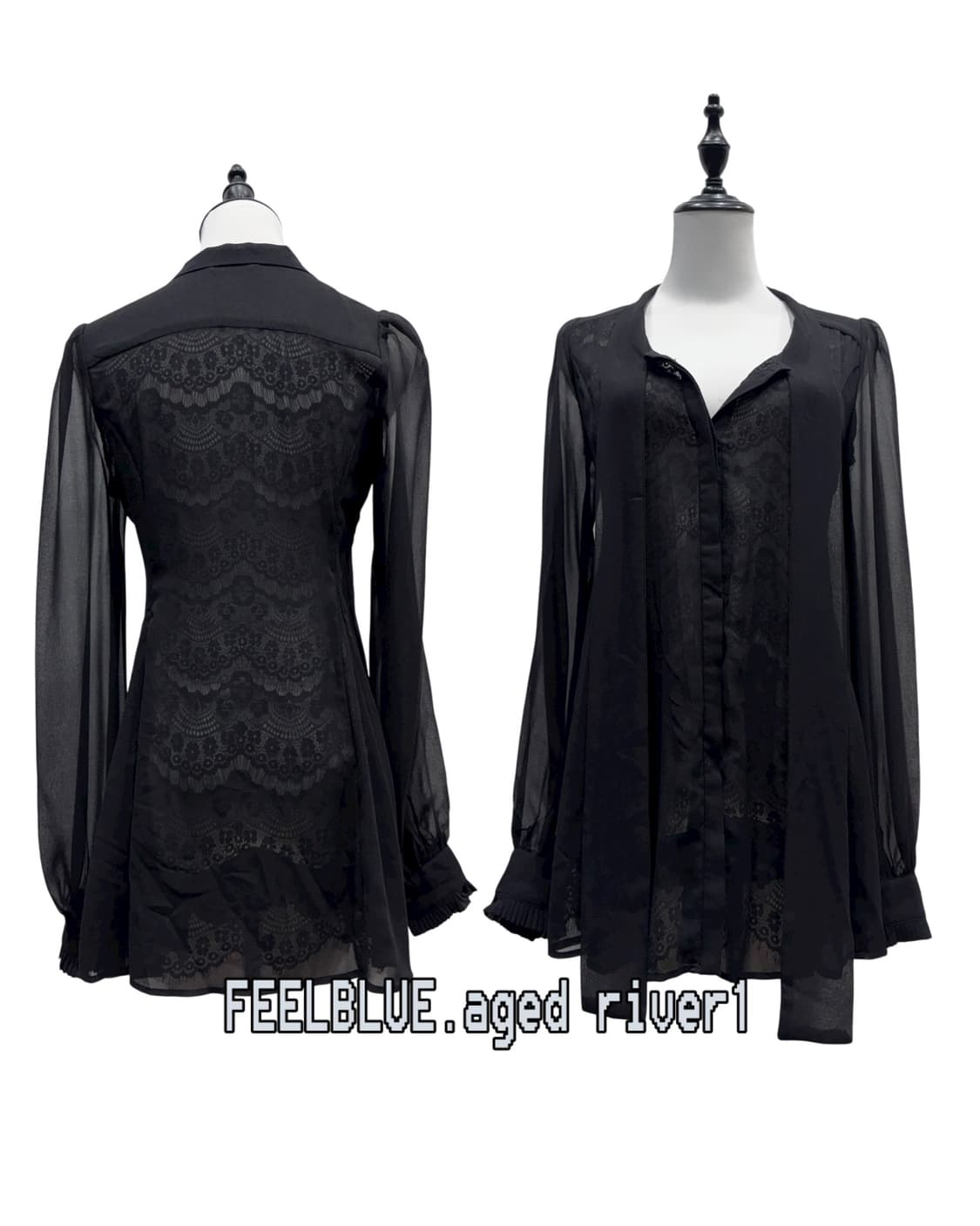 Goth vest lipservice blouse pants 3pcs 상품이미지7