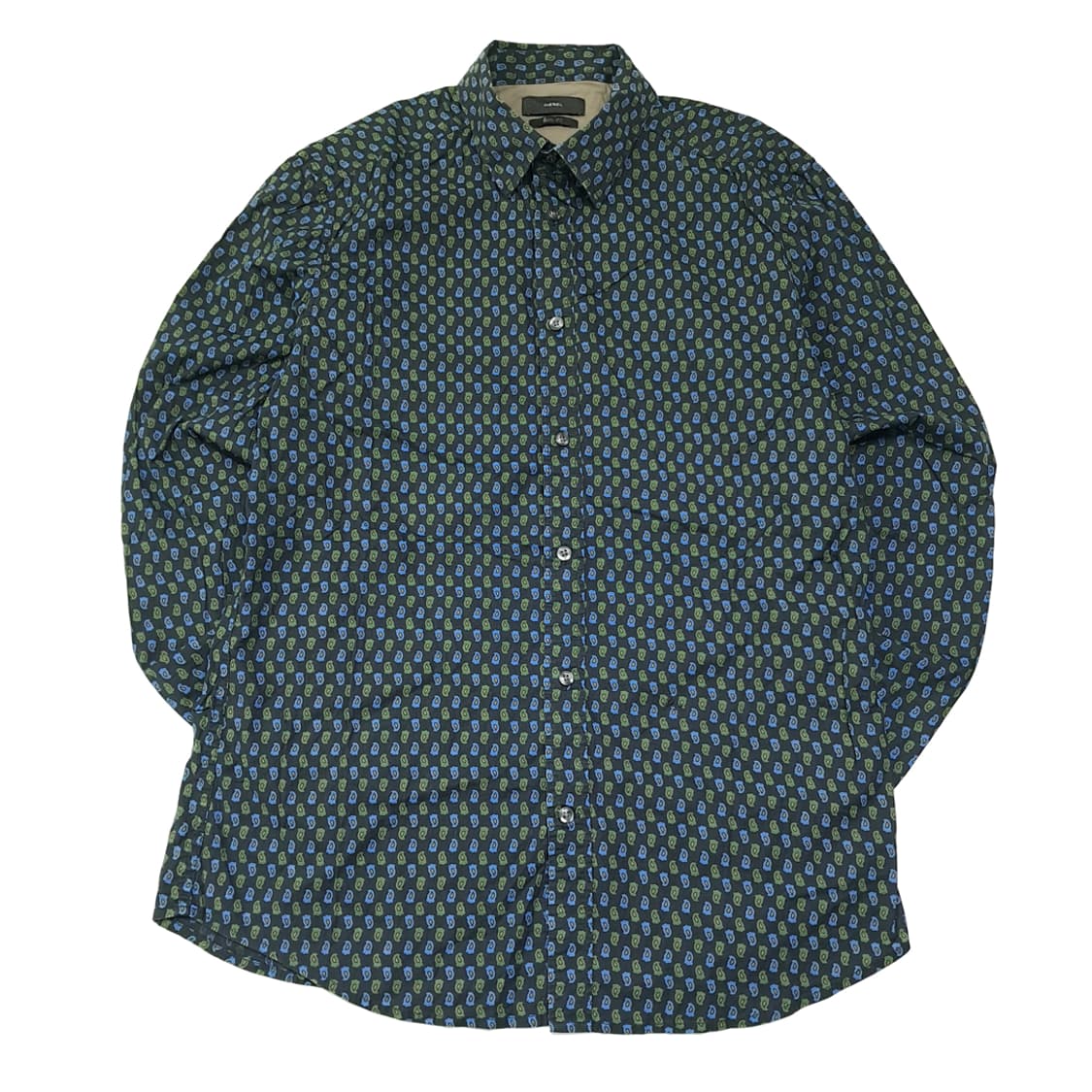 CL297 XL 디젤 인도산 페이즐리 블랙 셔츠 남방 상품이미지1