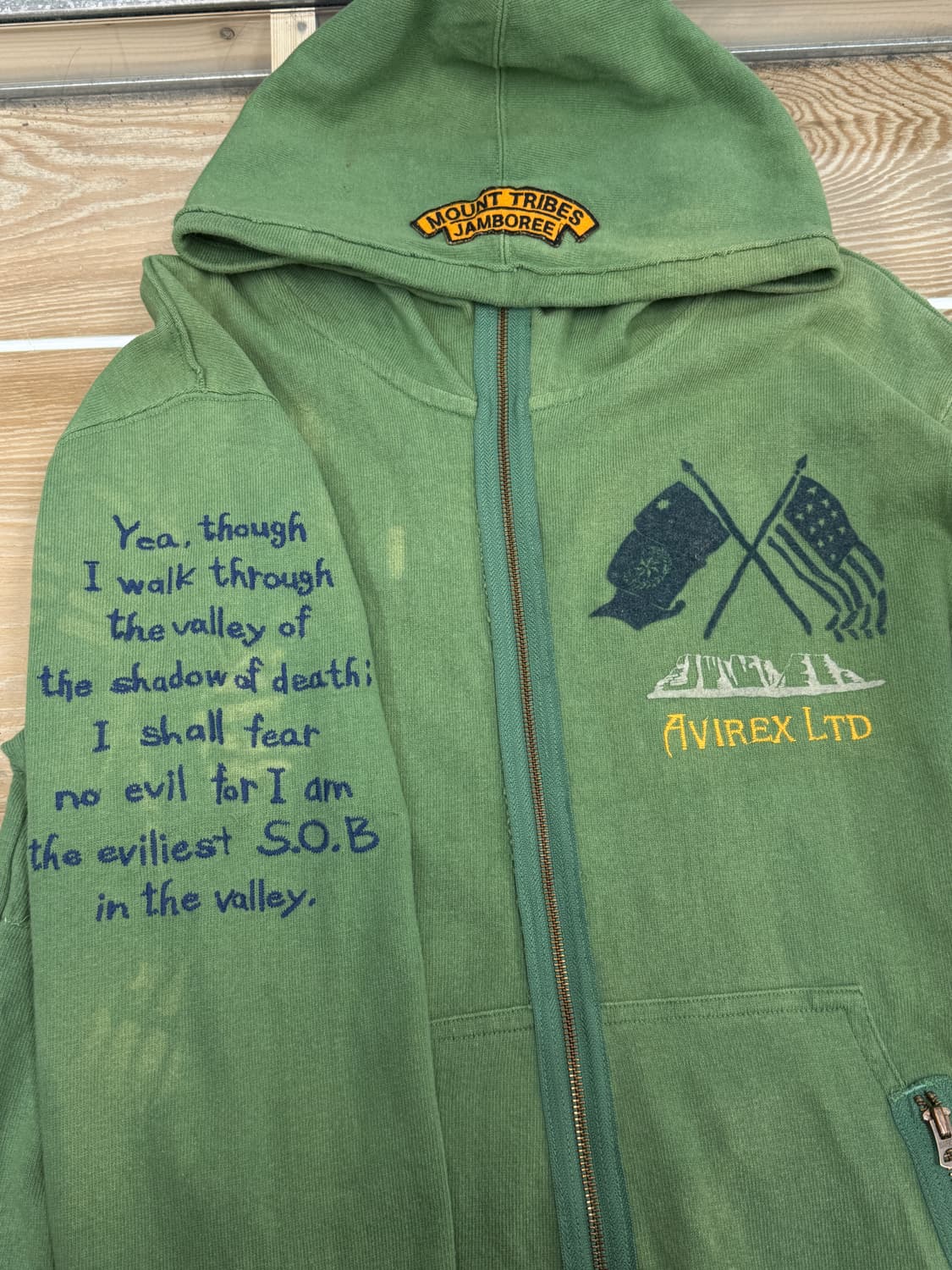 아비렉스 헌터 필드 엠브로이드 집 후디 상품이미지6