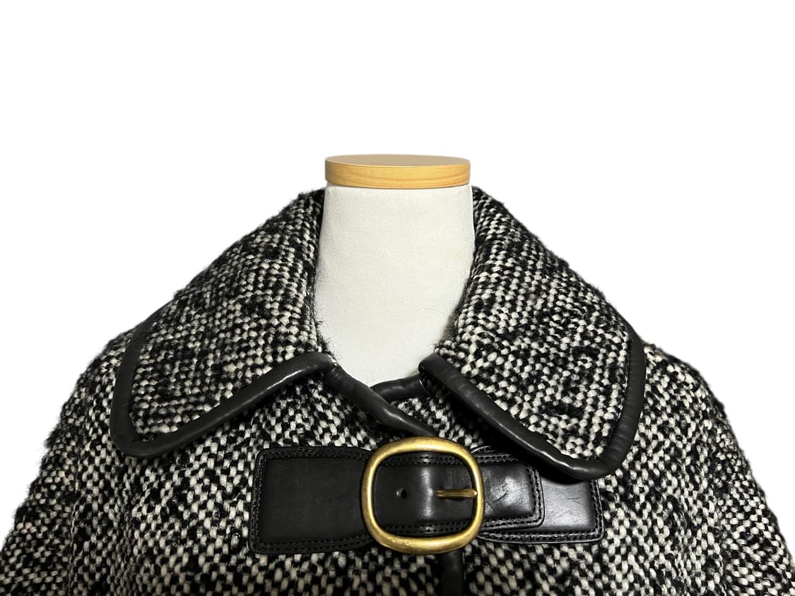 (최상)COACH 코치 트위드 코트 S/P 겨울코트 양가죽 상품이미지2