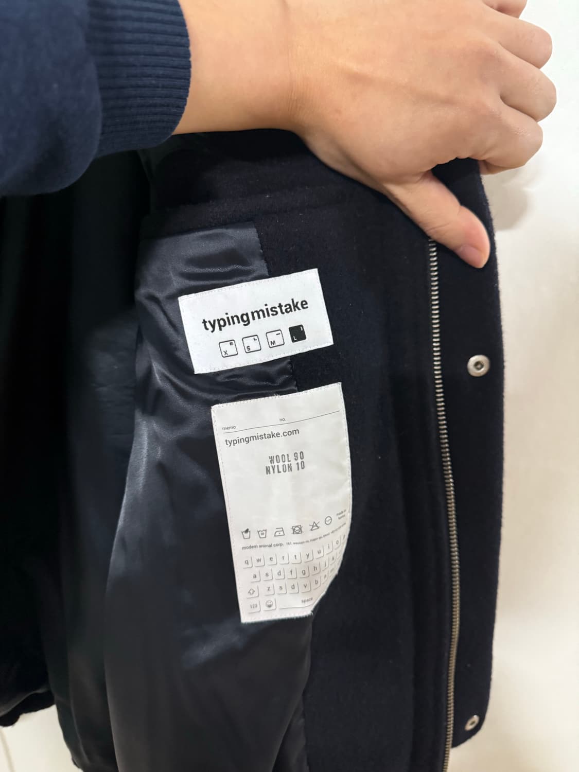 타이핑미스테이크 울 블루종  상품이미지6