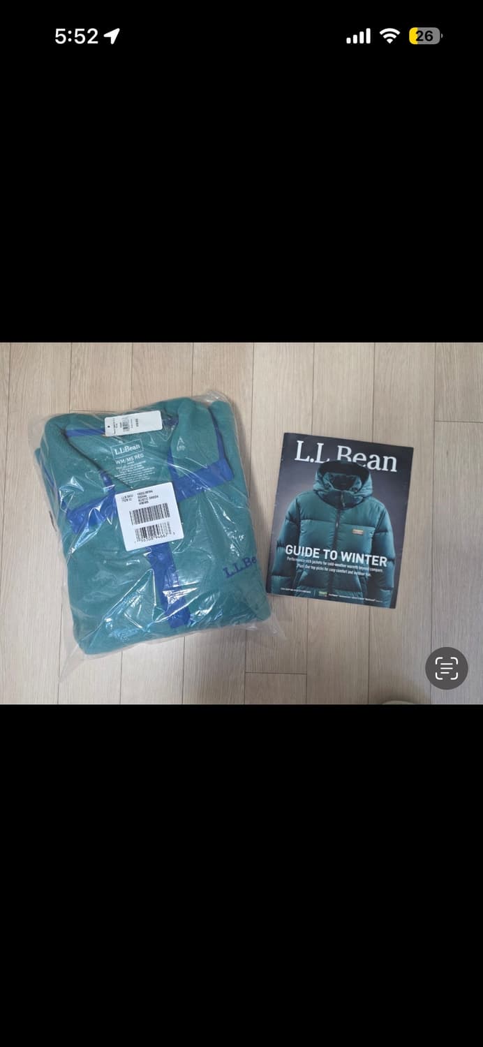 LL Bean 엘엘빈 플리스 후리스 풀오버 그린 L사이즈 새상품 상품이미지5