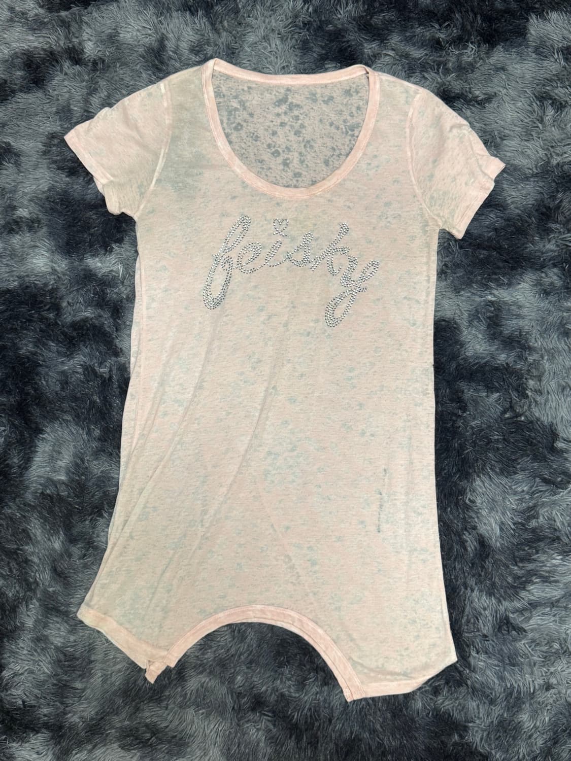 Vkei 스타일 스톤 반팔티 상품이미지1