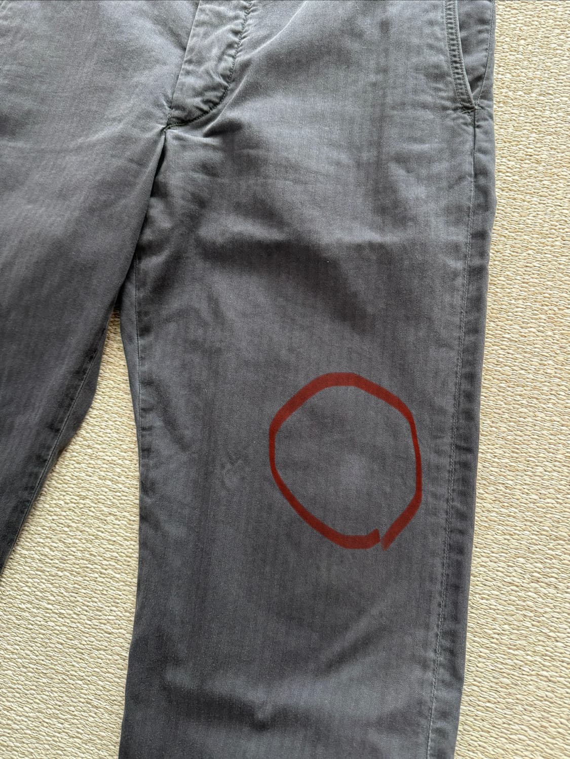 RRL 가먼트다이 헤링본 필드 팬츠 블랙 30x30 상품이미지10