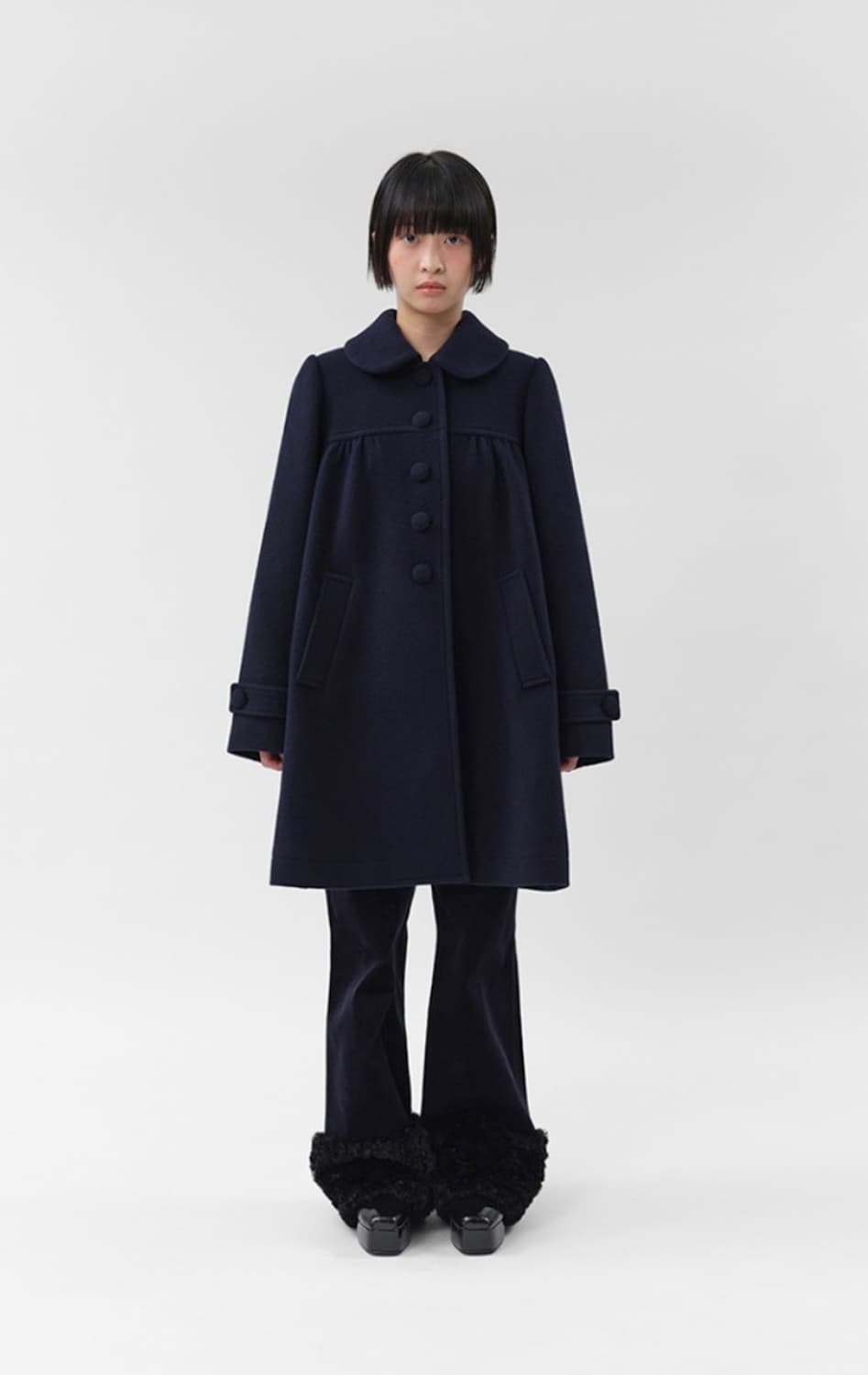 복복 bocbok girl coat 네이비 상품이미지1