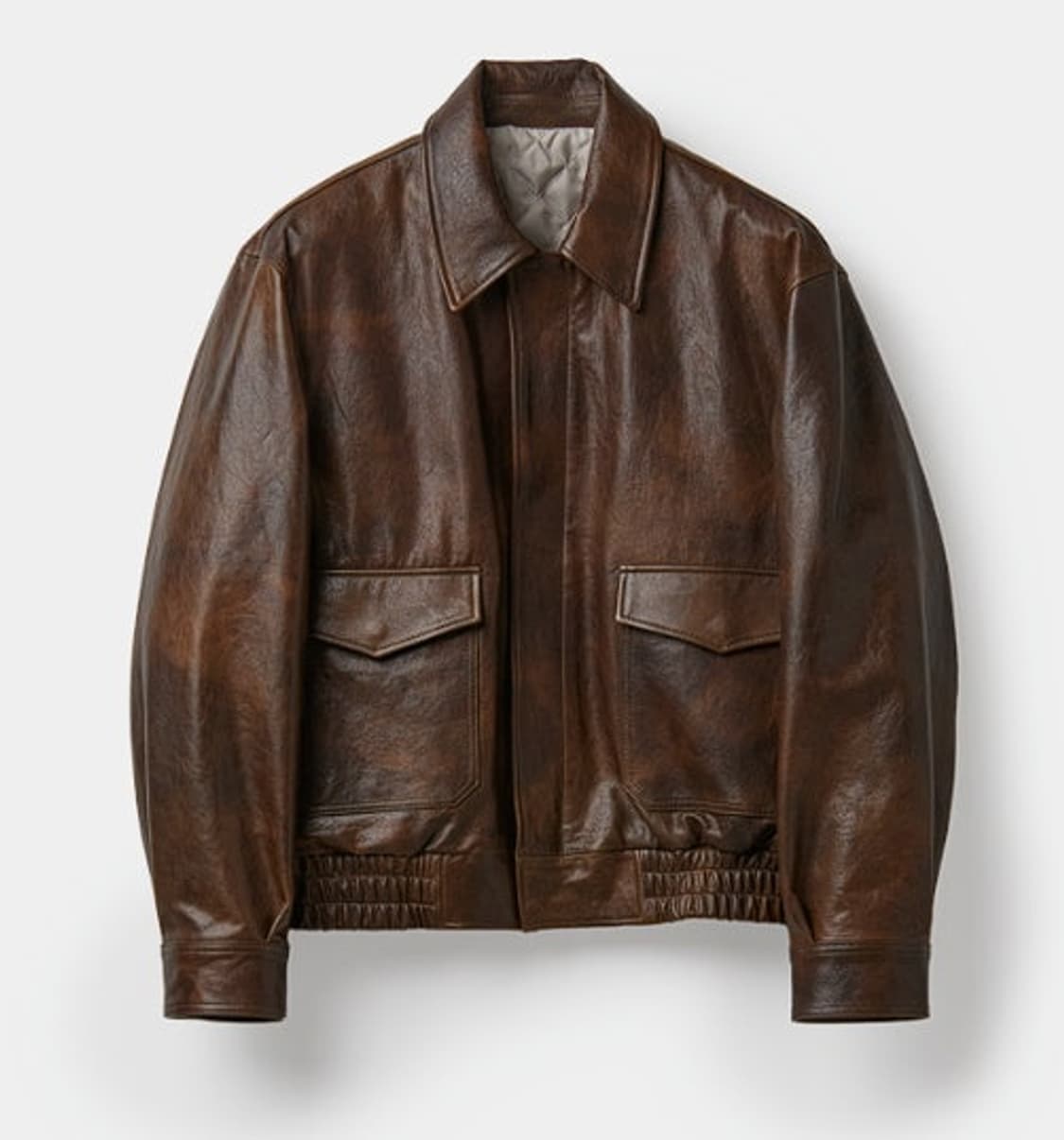 쿠어 베지터블 레더 A2 A-2 자켓 브라운 M사이즈 상품이미지1