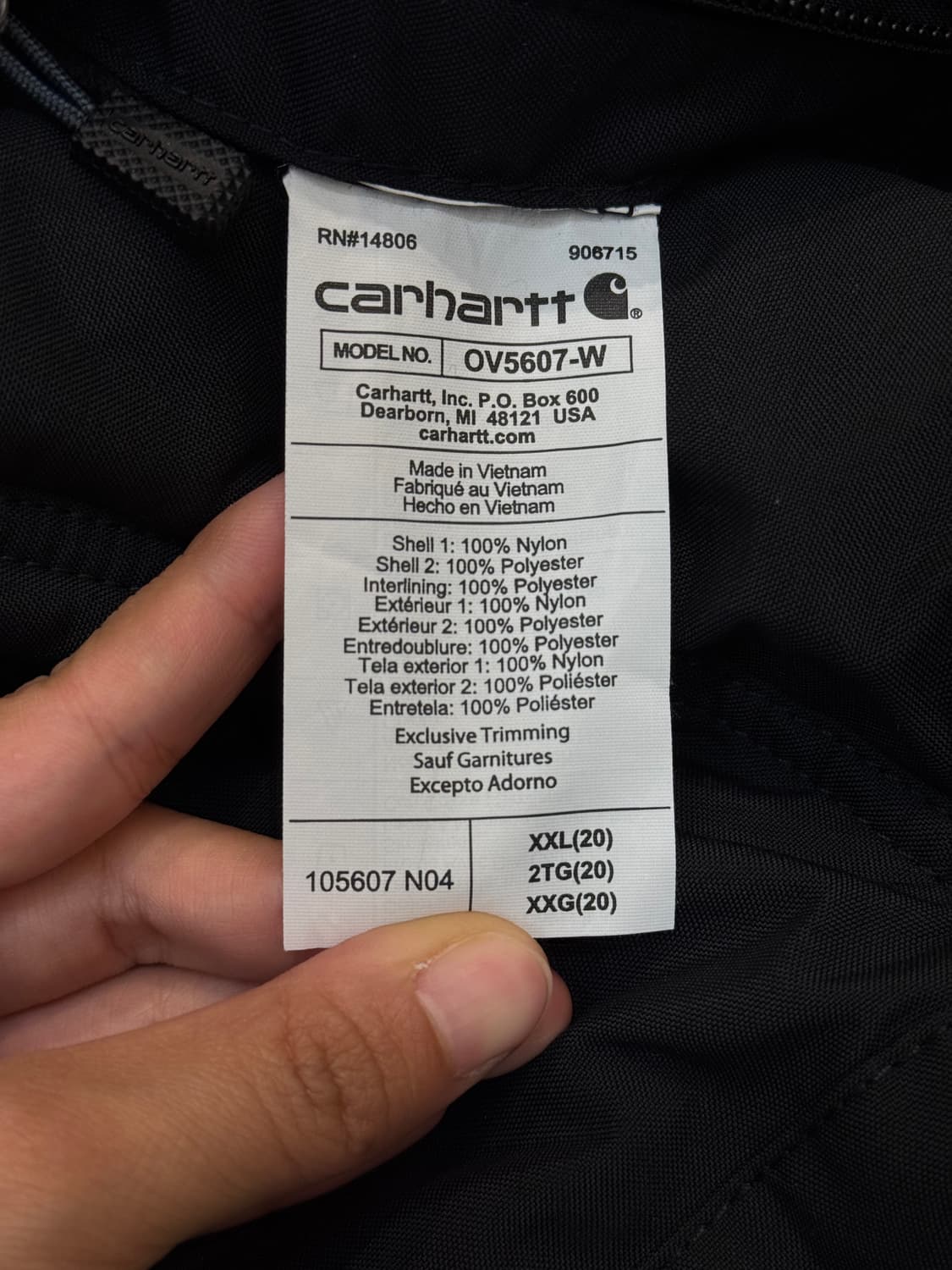 칼하트 리버시블 워크-후리스 베스트 상품이미지10