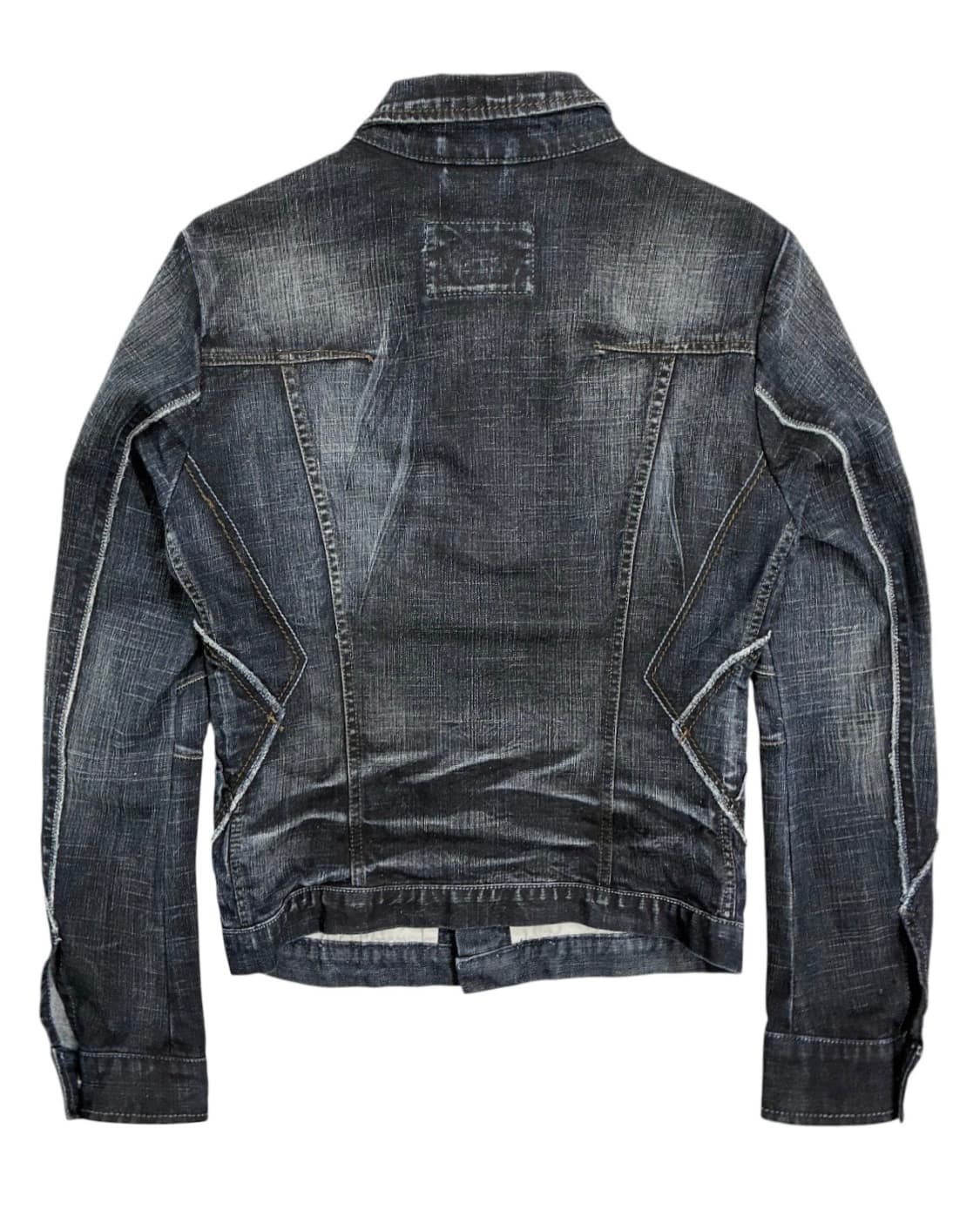 2000’s 저버드 스타 패널 데님 자켓 상품이미지3