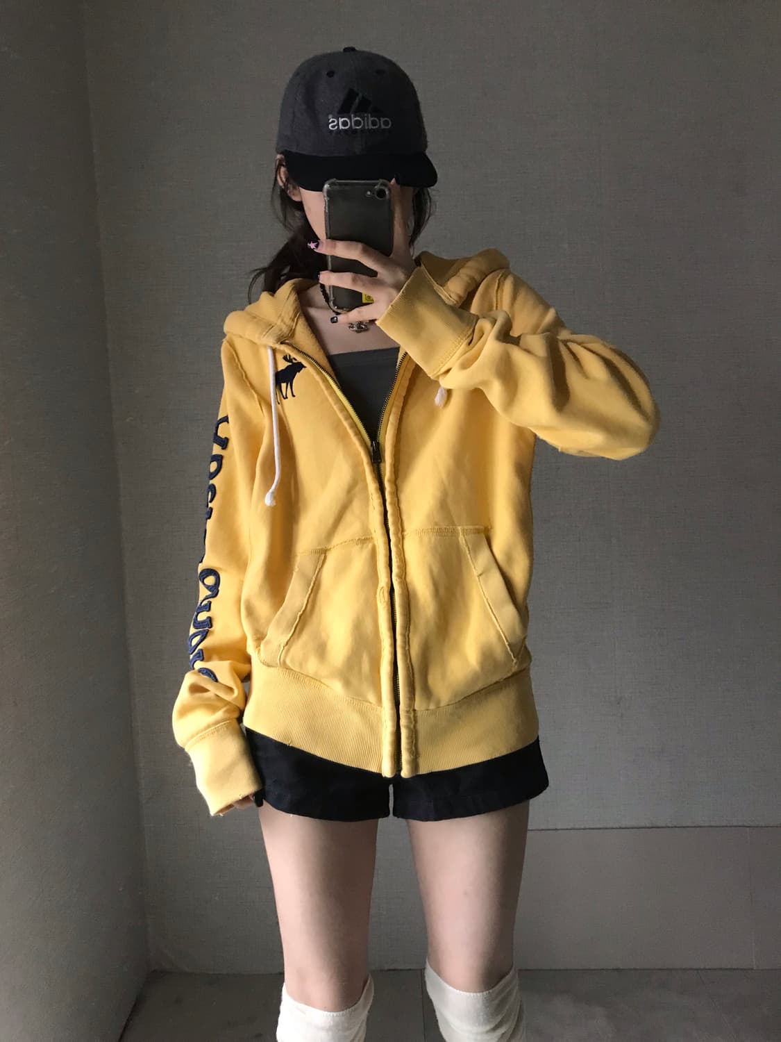 아베크롬비 연노랑 후드집업 상품이미지3