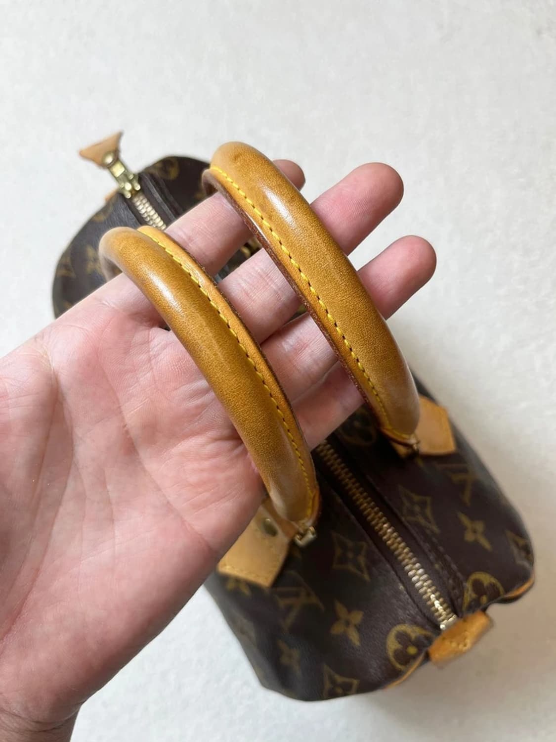 루이비통 Louis Vuitton 모노그램 스피디 25 핸드백 Q1301 상품이미지8