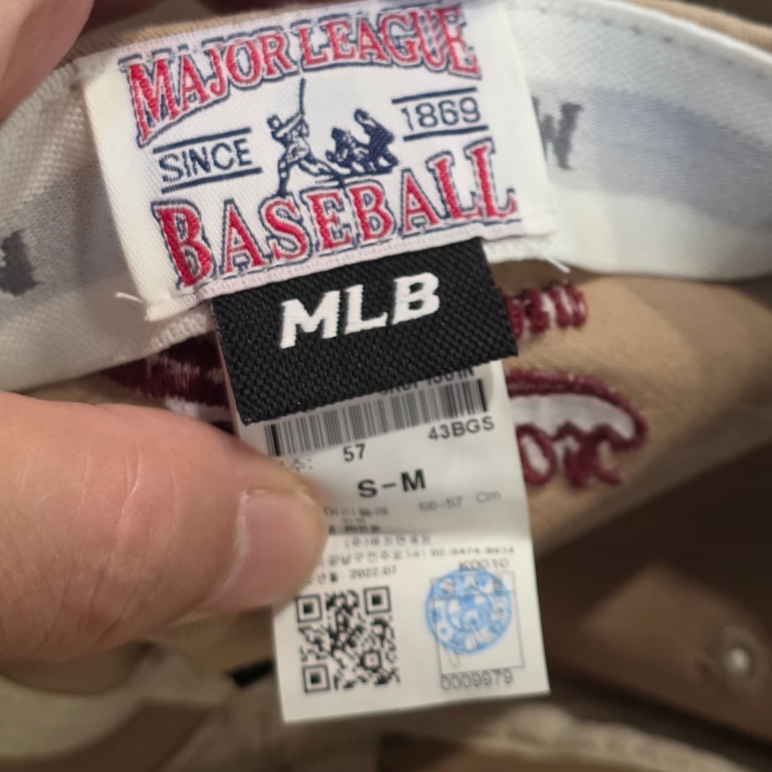 L5-9:MLB 레드삭스 베이지 볼캡 S-M (56-57cm) 상품이미지8