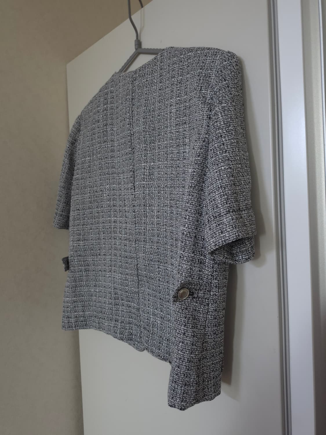 아이잗 트위드 반팔 자켓 상품이미지4