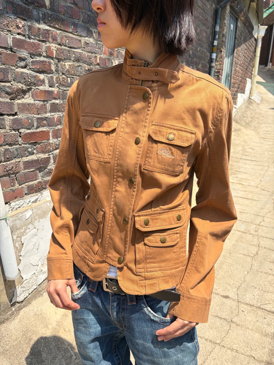 Polo Jeans 밀리터리 코튼 라이더 자켓 M  상품이미지6