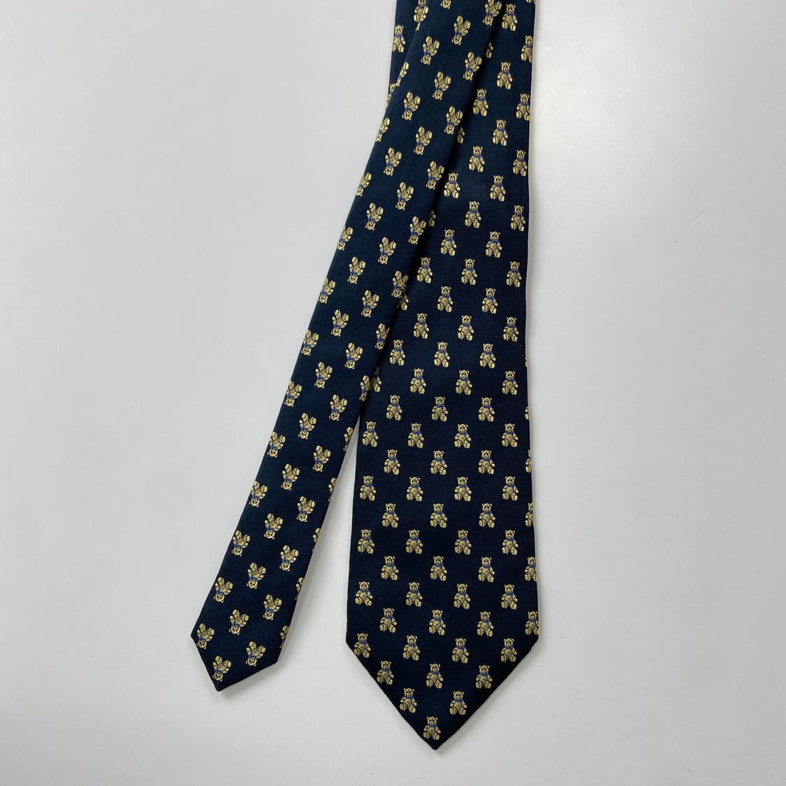 Tanimura 곰돌이 실크 넥타이 상품이미지1