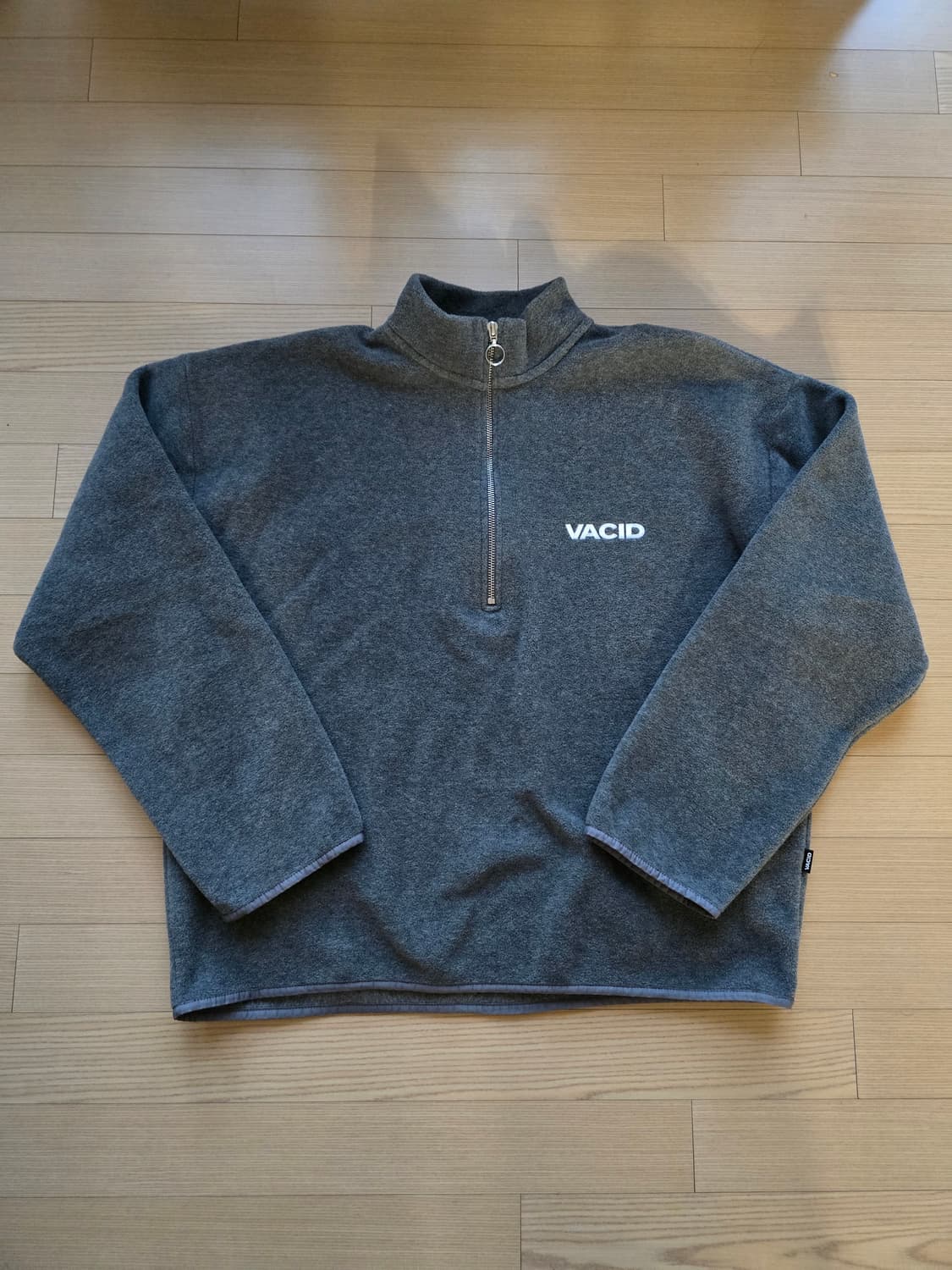 VACID half zip fleece 하프집업 울 플리스 그레이 M 상품이미지1