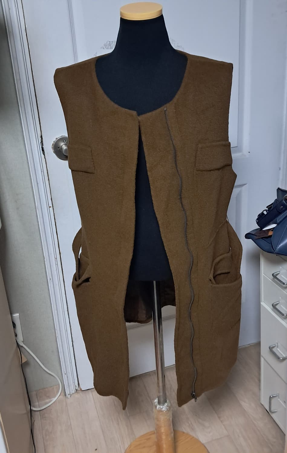 오브제 강지영 모, 앙고라 베스트 조끼 55~날씬66 상품이미지4