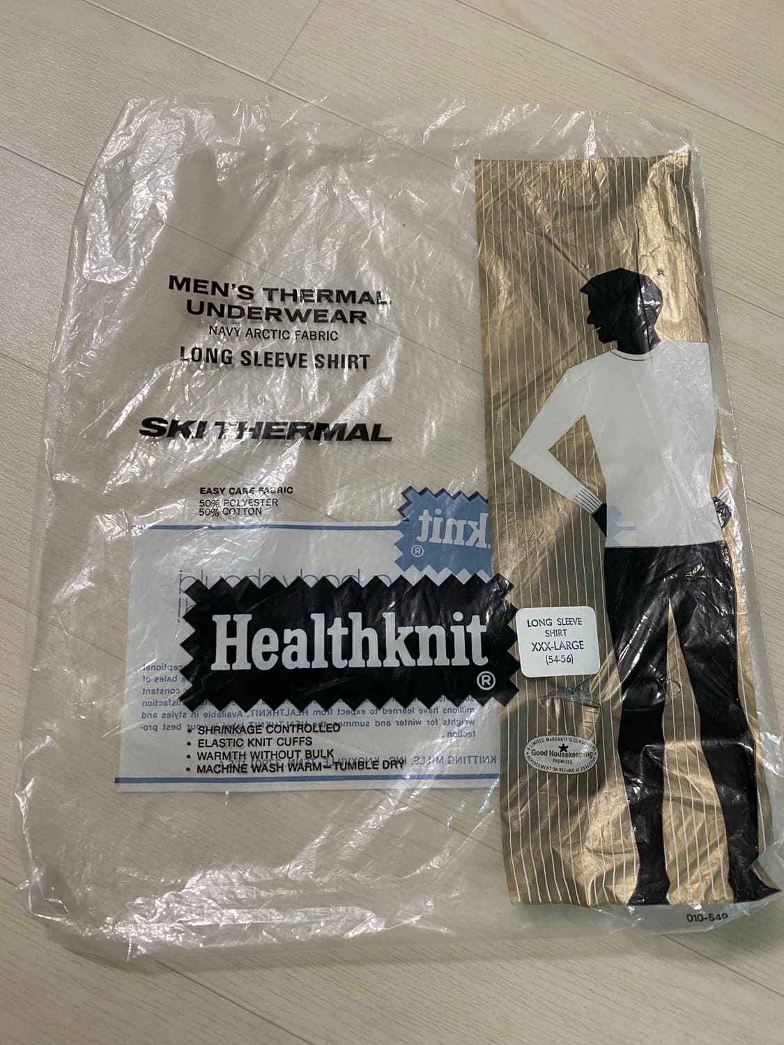 80s made usa 헬스니트 와플 써멀 롱슬리브 뤡코즈 블라인드파일즈 상품이미지4