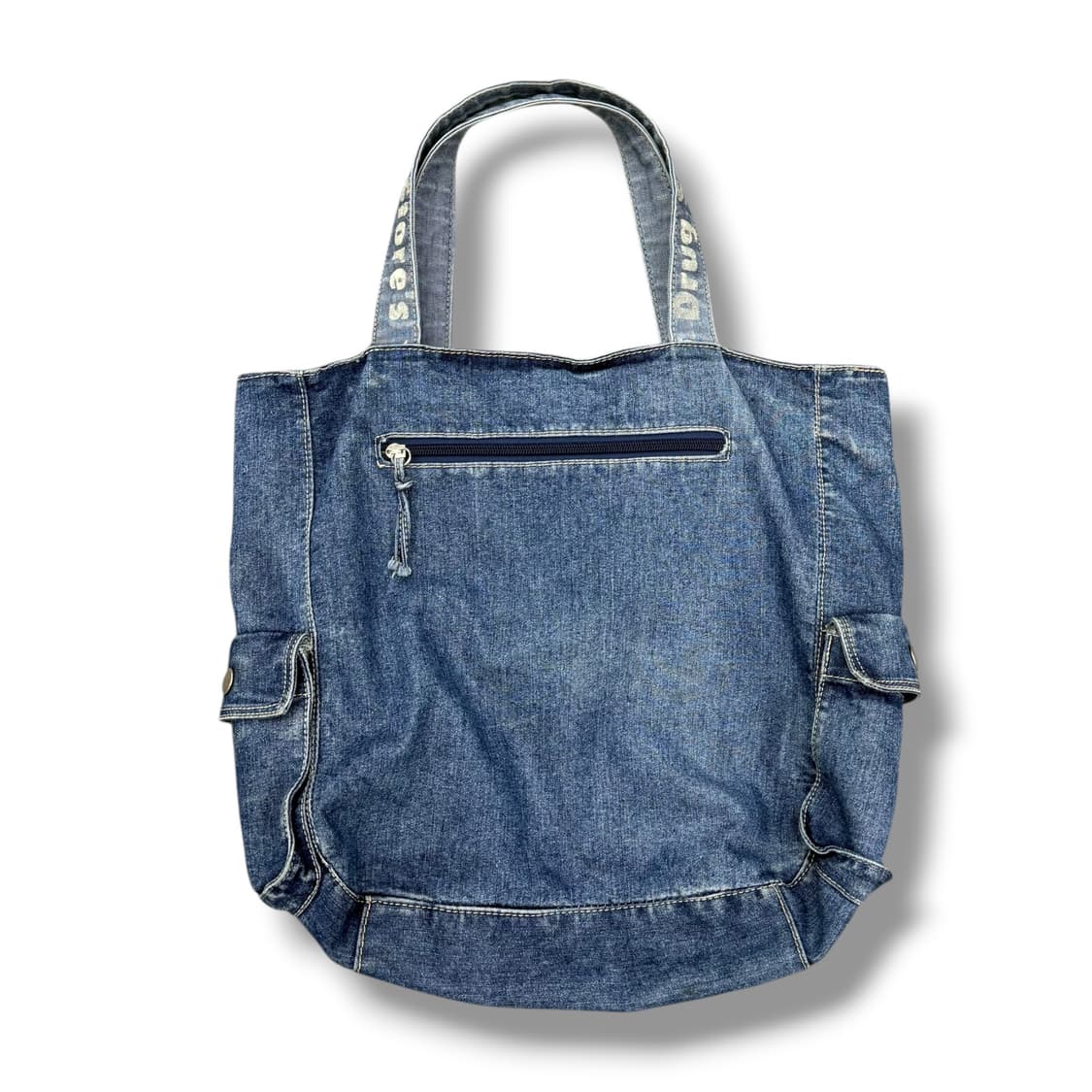 drug store's 드럭스토어 프린팅 데님 에코백 상품이미지2