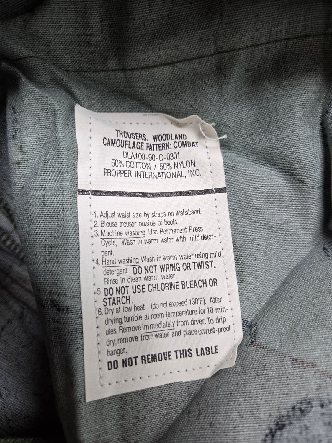 미군 우드랜드 BDU 전투복바지.새제품.S.R 상품이미지3