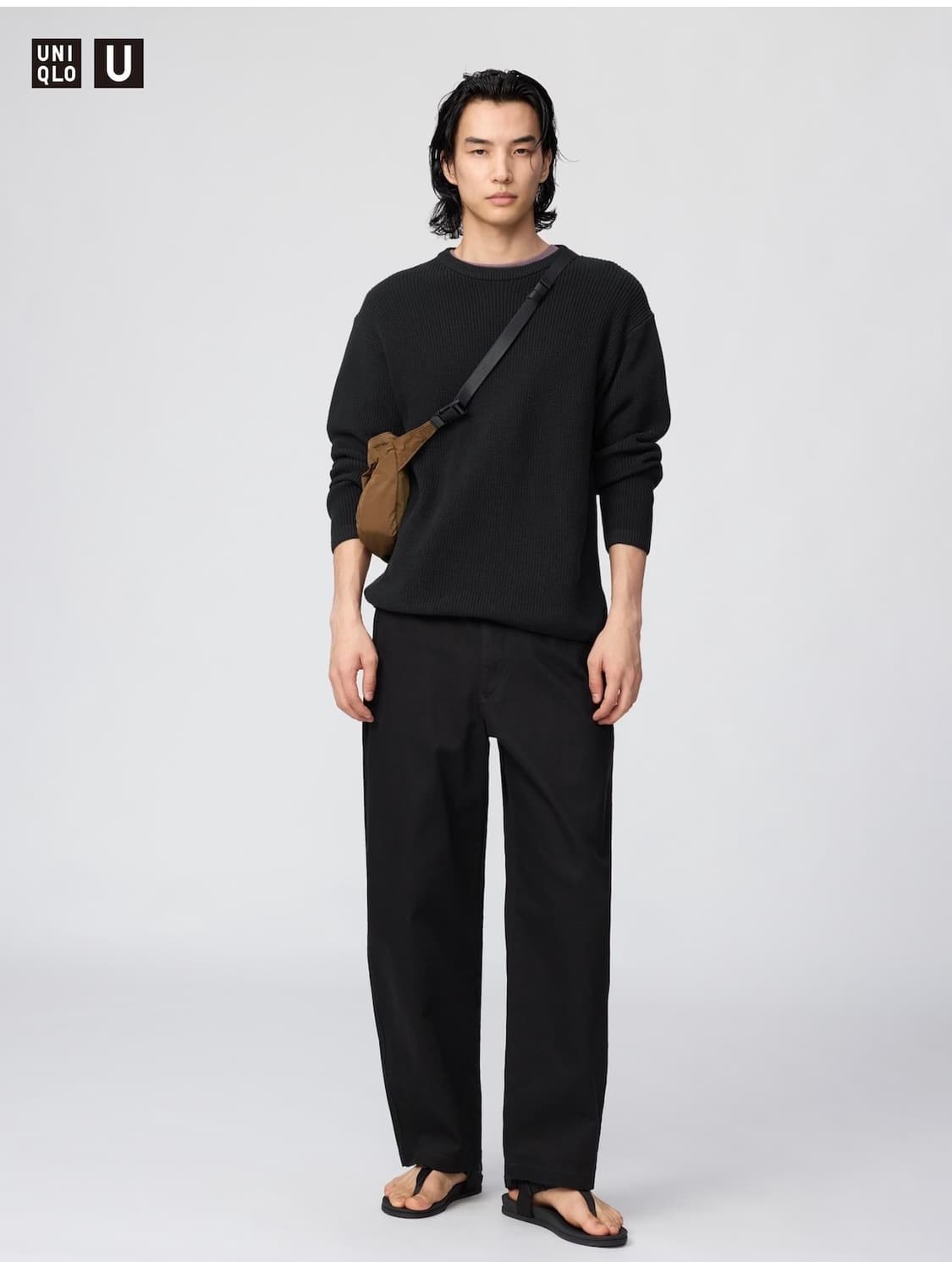 유니클로 와이드핏 치노팬츠 블랙, 브라운 (본문 읽어주세요) 상품이미지2