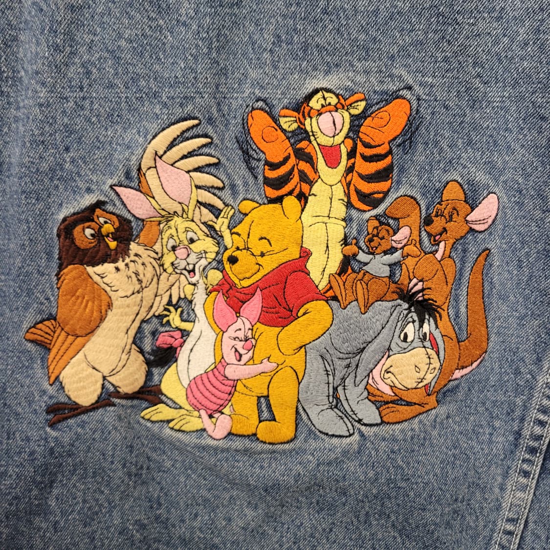 Disney 디즈니 90's 곰돌이푸 자수 데님 자켓 상품이미지3