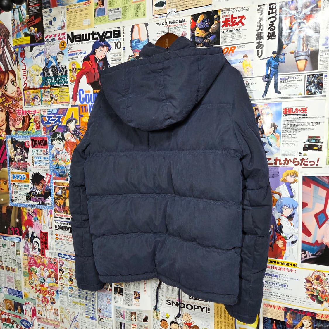 아베크롬비 스웨이드 네이비 덕다운 패딩 점퍼 상품이미지6