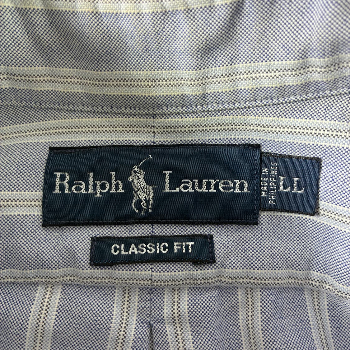Polo  폴로 랄프로렌 90,s 자수 코튼 스트라이프 옥스퍼드 셔츠   상품이미지4
