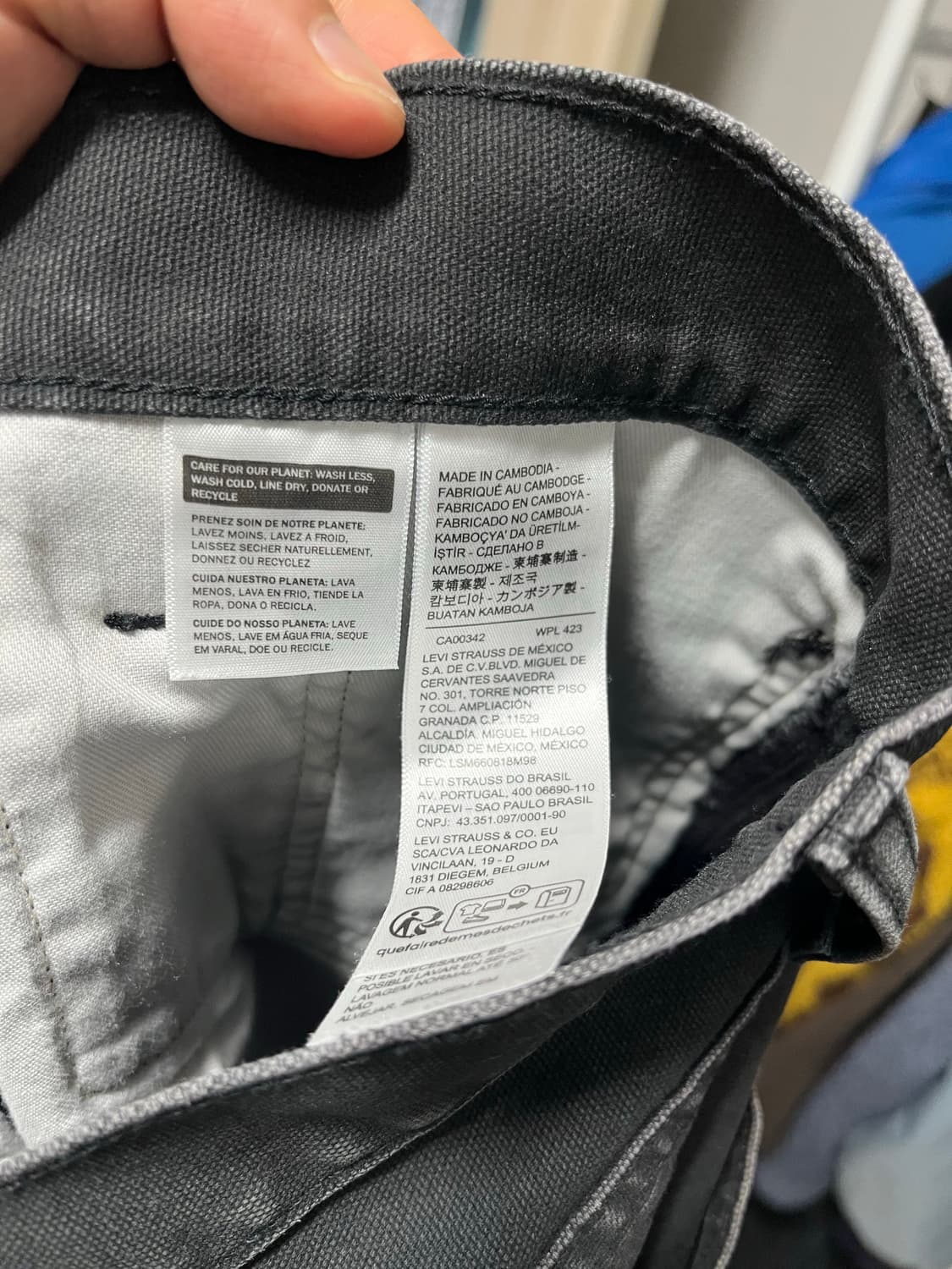 리바이스 더블니 블랙 32 카펜터 팬츠 상품이미지5