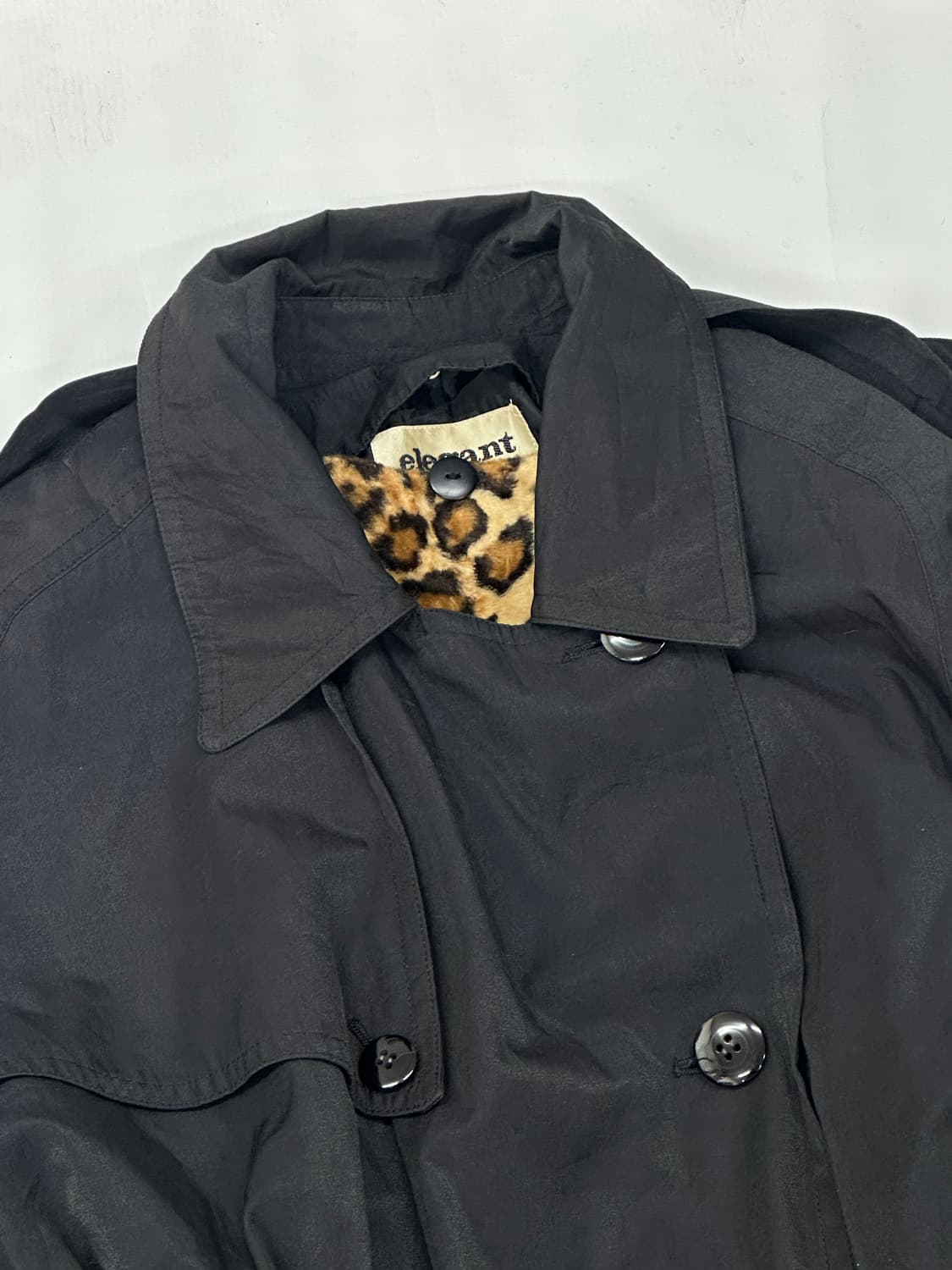 🖤나나깔 레오파드 트렌치코트🖤 가을 겨울 시크 펑크 호피 미디코트 상품이미지4